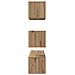 Set mobile TV 4 pcs rovere artigianale 60 x 30 x 30 cm - Foto miniatura 8