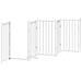 Cancello Cani Porta Pieghevole Bianco 9 Pannelli 450 cm Pioppo - Foto miniatura 5