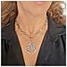 Collana A Labirinto Placcata In Argento Con Passante. - Foto miniatura 3
