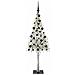 Albero di Natale con 150 LED Bianco 150 cm PE e Acciaio - Foto miniatura 3