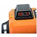 Livella Laser Orange Tiger Rot16l - 16 Linee, Set Con Treppiede 43-120cm, Occhiali Protettivi, Targa Verde, Asta 350cm | Precisione E Versatilità - Foto miniatura 3