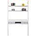 Scaffale Da Scrivania In Metallo Bianco 107x45x188h - Foto miniatura 2