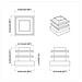 Tappi terminali 10909 pcs Nero 15 x 15 x 15 mm PP - Foto miniatura 6