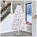Albero di Natale Artificiale con Rami Pieghevoli Bianco 270 cm - Foto miniatura 2
