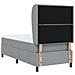 Letto a molle con materasso Grigio chiaro 80 x 200 cm Tessuto - Foto miniatura 9