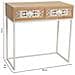 Mobile Da Ingresso In Legno Marrone 80x42x79 - Foto miniatura 4