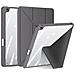 Cover per iPad 10.2 (2021) - TPU+PC+Pelle /PU, Grigio, Anti-graffi - Foto miniatura 1