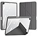 Cover per iPad 10.2 (2021) - TPU+PC+Pelle /PU, Grigio, Anti-graffi - Foto miniatura 4
