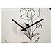 Orologio Da Parete Flower A Con Quadrante Floreale Multicolor - Foto miniatura 2