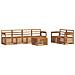 Set divani 7 pcs Naturale Legno di Acacia Massello - Foto miniatura 1