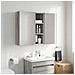 Armadio da bagno a muro Sonoma grigia 20 x 16 x 62,5 cm - Foto miniatura 4