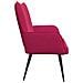 Sofa a Due Posti Rosso vino 115 x 61 x 87 cm Velluto - Foto miniatura 5