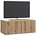 Mobile Porta TV da Muro Rovere Artigianale 78,5 x 41 x 30 cm - Foto miniatura 2