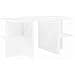 Tavolino da salotto Bianco 87 x 50 x 45 cm Legno ingegnerizzato - Foto miniatura 1