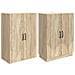 Set di armadi 2 pcs Rovere Sonoma Legno ingegnerizzato - Foto miniatura 3