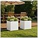 Vaso da giardino 2 pz Bianco 35 x 35 x 35 cm - Foto miniatura 2