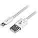 Cavo lungo connettore lightning a 8 pin Apple bianco da 2 m a USB per iPhone / iPod / iPad - Foto miniatura 2