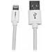 Cavo lungo connettore lightning a 8 pin Apple bianco da 2 m a USB per iPhone / iPod / iPad - Foto miniatura 1
