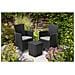 Keter Set da Pranzo per Esterni 3 pz Iowa Grafite 223929 - Foto miniatura 2