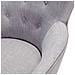 Poltrona Grigia Da Soggiorno Imbottita In Tessuto - Angen - Foto miniatura 17