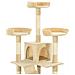 Albero Per Gatti Con Tiragraffi In Sisal 170 Cm Beige - Foto miniatura 5