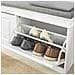 Scarpiera Salvaspazio Slim, Portascarpe Salvaspazio Regolabili, L104*p24*a52 Cm, Bianco, Fsr64-w - Foto miniatura 5