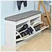 Scarpiera Salvaspazio Slim, Portascarpe Salvaspazio Regolabili, L104*p24*a52 Cm, Bianco, Fsr64-w - Foto miniatura 6