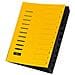 Cartellina Con Divisori Giallo Din A4 Cartone Truciolato Numero Scomparti: 12 - Foto miniatura 1