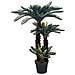 Palma Di Cycas Artificiale Con Vaso Verde 125 Cm - Foto miniatura 1