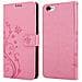 Custodia Compatibile Con Apple Iphone 6 / Iphone 6s In Rosa Fiore - Coperchio Protettivo In Design Floreale Con Chiusura Magnetica, Funzione Stand E Slot Per Carte - Foto miniatura 3