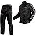 Giacca Pantaloni Impermeabile Moto Antipioggia Alta Visibilità Scooter Argento M - Foto miniatura 2