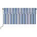 Tenda Sole Retrattile Manuale Parasole 3,5x2,5 m Blu Bianca - Foto miniatura 2
