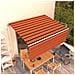 Tenda Retrattile Automatica Con Parasole 4,5x3m Arancio Marrone - Foto miniatura 3