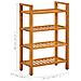 Scarpiera Con 4 Ripiani 50x27x80 Cm In Legno Massello Di Rovere - Foto miniatura 3