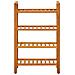 Scarpiera Con 4 Ripiani 50x27x80 Cm In Legno Massello Di Rovere - Foto miniatura 5