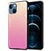 Custodia Compatibile Con Apple Iphone 13 Mini In Giallo - Rosa - Coperchio Protettivo Bicolore In Vetro Temperato E Silicone Tpu - Foto miniatura 1