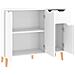 Credenza Bianco Lucido 90x30x72 cm in Legno Multistrato - Foto miniatura 4