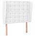 Testiera Ad Orecchio Bianca 83x23x118/128 Cm In Similpelle - Foto miniatura 2