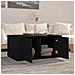 Tavolino Da Salotto Nero 80x50x36 Cm In Legno Multistrato - Foto miniatura 3