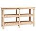 Banco da Lavoro 142,5x50x80 cm in Legno Massello di Pino - Foto miniatura 2
