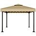 Gazebo Tortora 3x3 M Alluminio E Acciaio - Foto miniatura 2