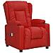 Poltrona Elettrica Reclinabile Massaggio Rosso Vino Similpelle - Foto miniatura 2