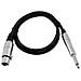 Cavo adattatore Xlr (f) / Jack Mono 0,9 Bk - Foto miniatura 1