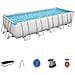 5611Z piscina fuori terra Piscina con bordi Piscina rettangolare 19281 L Bianco - Foto miniatura 10