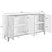 Credenza Ashley, Madia Da Cucina A 4 Ante, Buffet Da Soggiorno, 100% Made In Italy, Cm 160x40h82, Ardesia E Acero - Foto miniatura 7