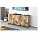 Credenza Ashley, Madia Da Cucina A 4 Ante, Buffet Da Soggiorno, 100% Made In Italy, Cm 160x40h82, Ardesia E Acero - Foto miniatura 9