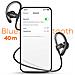 Auricolari Bluetooth Sport Girocollo Nero, Raggio 40 Metri - Foto miniatura 3