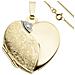 Ciondolo Cuore Da Aprire Per 2 Foto 333 Oro Con Catena 45 Cm - Foto miniatura 1