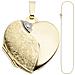Ciondolo Cuore Da Aprire Per 2 Foto 333 Oro Con Catena 45 Cm - Foto miniatura 2