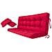 Cuscino Per Altalena Hollywood, Morbido Cuscino Per Seduta, Resistente Cuscino Per Altalena Da Giardino, Cuscino Adatto Per Roulotte, Cuscino Per Panca Con Schienale. Larghezza 140 Cm - Rosso - Foto miniatura 1